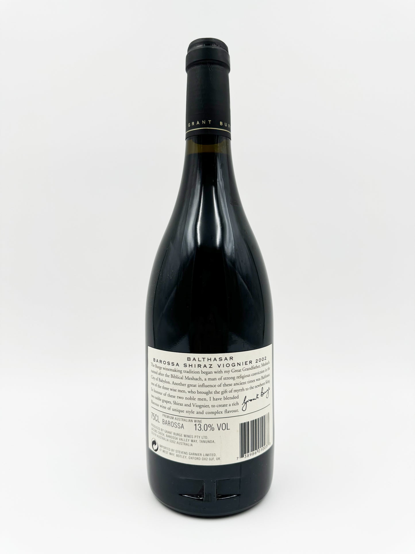 Balthazar Shiraz-Viognier Grant Burge 2002