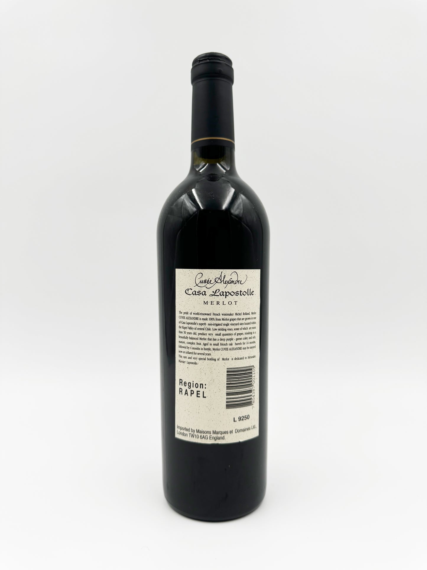 Lapostolle Cuvee Alexandre Merlot 1998