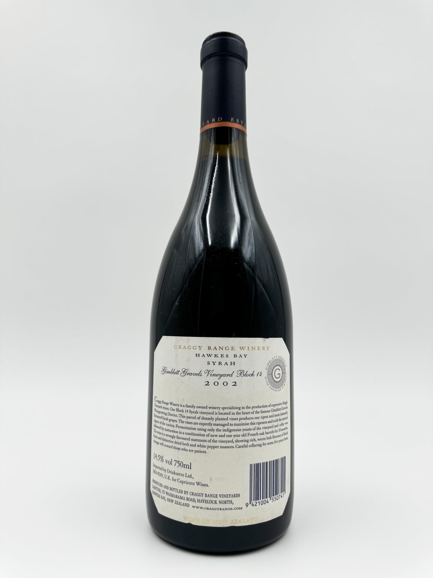 Craggy Range Syrah Hawkes Bay 2002