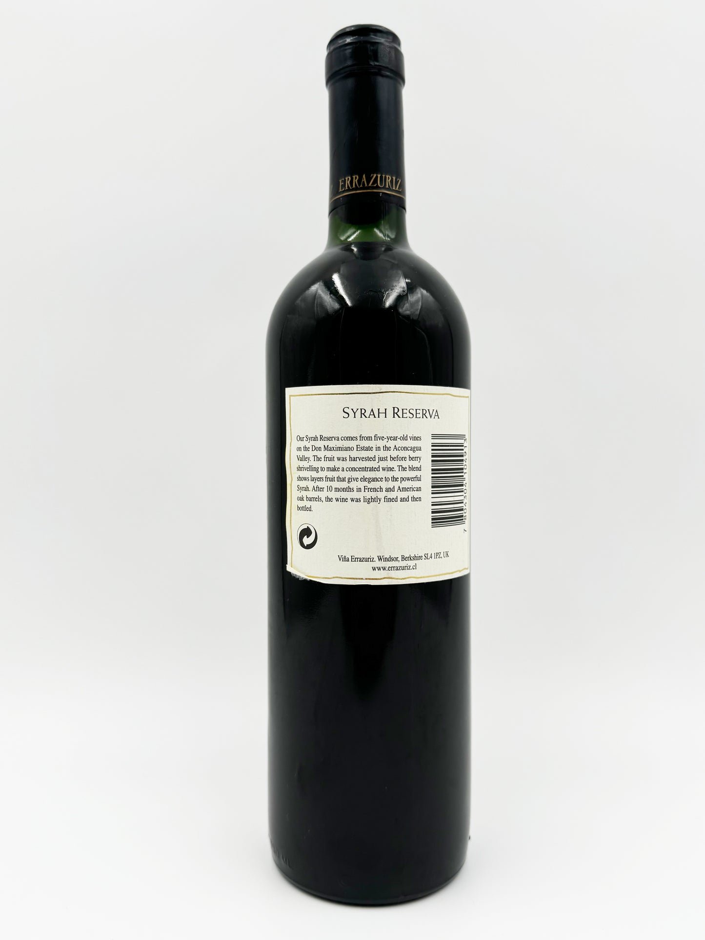 Errazuriz Syrah Reserva 1998