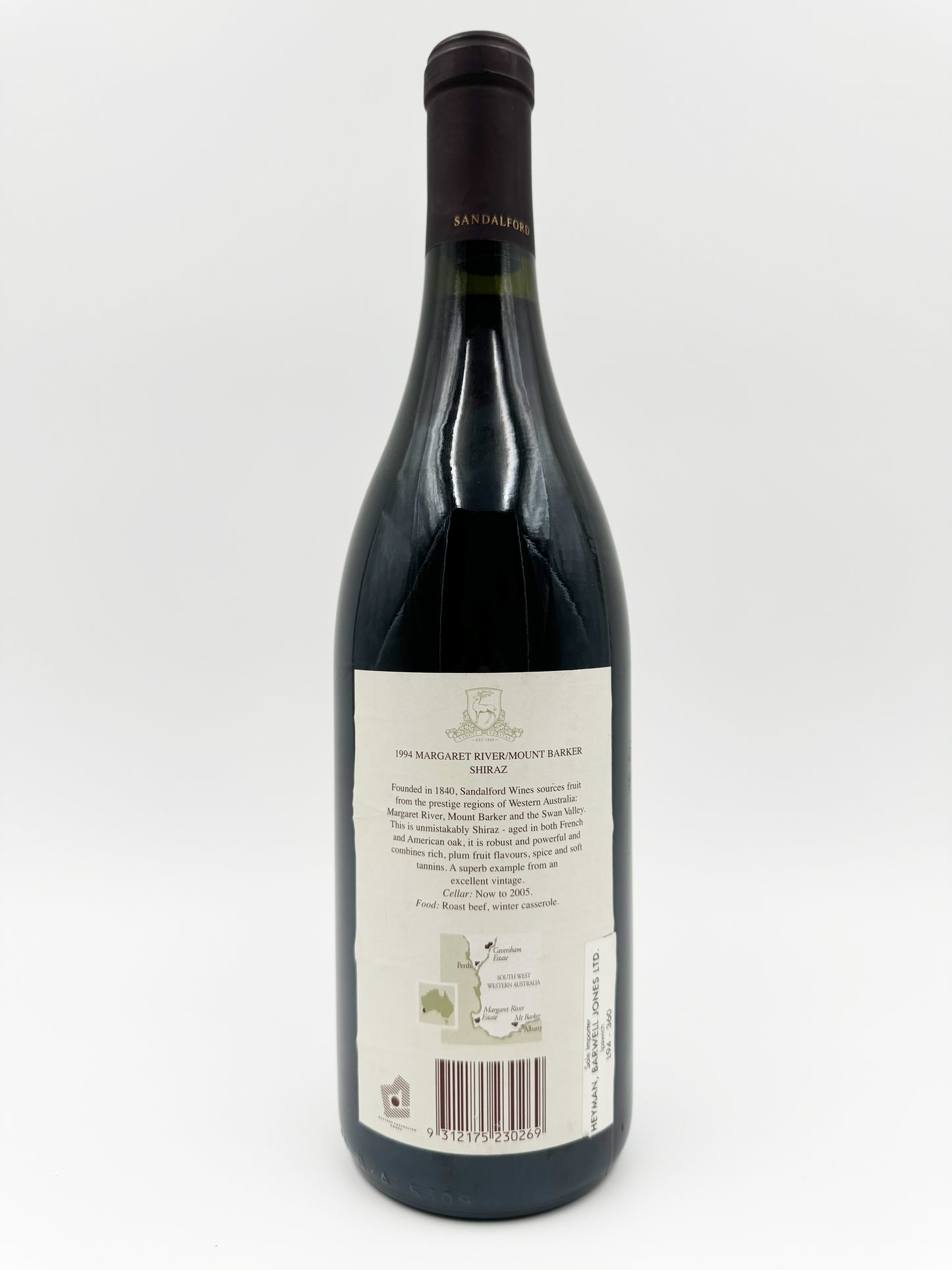 Sandalford Estate Reserve Cabernet Sauvignon, Margaret River, Australia 1994